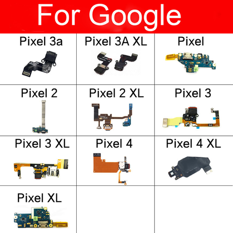 Ruban de Port de chargement USB pour Google Pixel 2 3 3A 4 XL, câble flexible, carte de connecteur de station de charge, remplacement de PCB ► Photo 1/6
