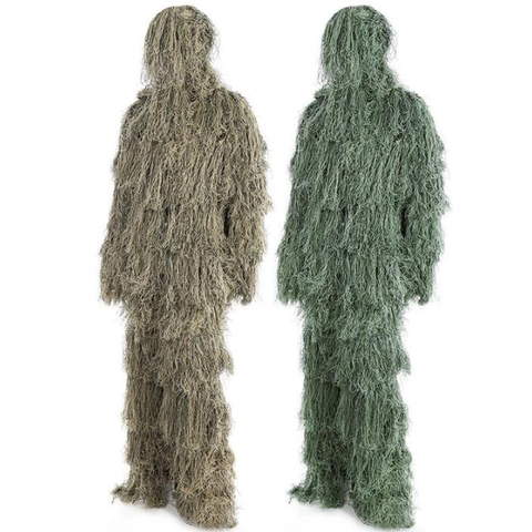 Combinaison Ghillie de Camouflage pour la chasse, vêtements de tir aérien pour la chasse secrète, tenue de Sniper avec sacs de couverture ► Photo 1/6