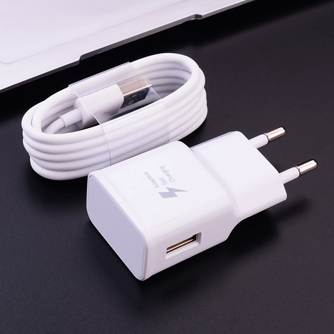 Adaptateur de Charge rapide adaptatif 9V 1.67, pour Samsung Galaxy A8 A7 A6 2022 A41 A20E S7 S6 Edge, câble Micro usb Type C ► Photo 1/6