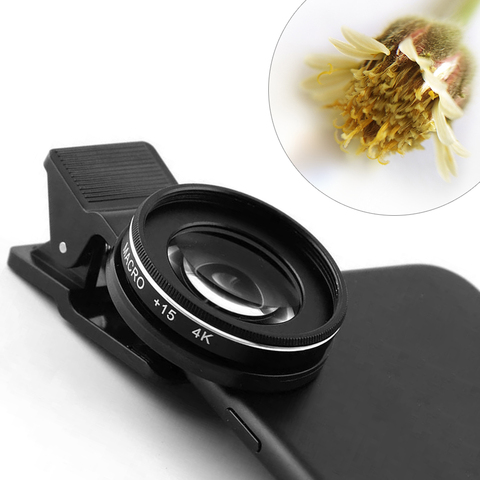 Objectif Macro 37MM 30X 4K HD, photographie professionnelle, pour iPhone Xiaomi huawei, objectif Macro 15X pour Smartphone ► Photo 1/6