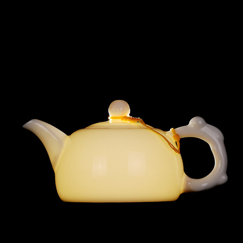 Jingdezhen – théière chinoise Oolong en porcelaine blanche, théière en céramique faite à la main, service à thé exquis, authentique 230ml ► Photo 1/5