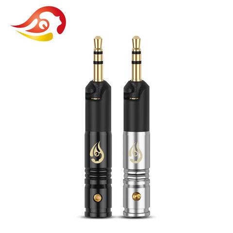 QYFANG 2.5mm Audio Jack 3 pôles stéréo écouteurs prise adaptateur en métal en acier inoxydable casque fil connecteur pour m70 r70 M50X M40X ► Photo 1/6