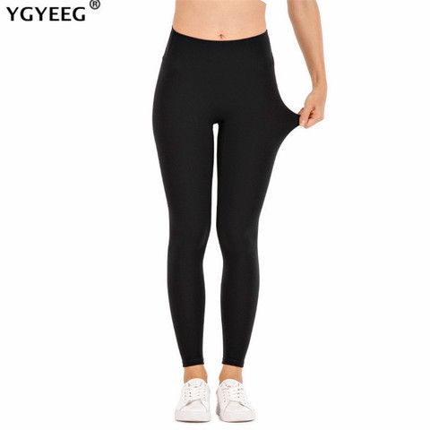 YGYEEG Leggings Push Up Legging femme Fitness noir Leggins Sexy taille haute Legins entraînement grande taille motif de feuilles jegging ► Photo 1/6