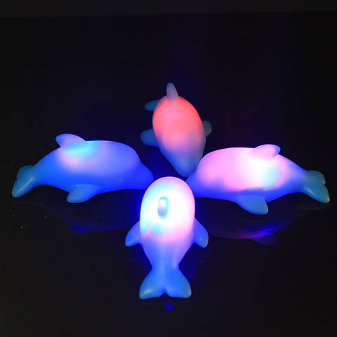 Jouet de bain à LED pour enfants, animaux mignons, flotteur en