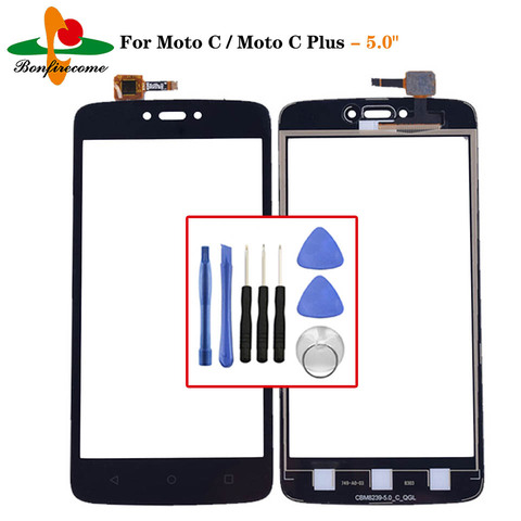 Pour Motorola Moto C XT1750 XT1755 XT1754 écran tactile panneau numériseur pour Moto C Plus CPlus XT1721 XT1723 LCD capteur de verre avant ► Photo 1/6