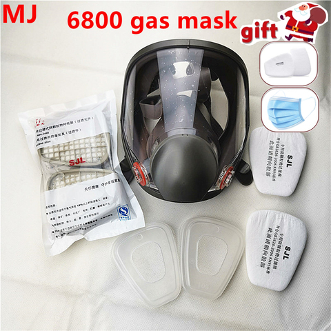 Masque à gaz avec respirateur Anti-buée pour tout le visage, protection contre le formaldéhyde, pour peinture industrielle, respirateur par pulvérisation, filtre de sécurité pour le travail, 6800 ► Photo 1/6