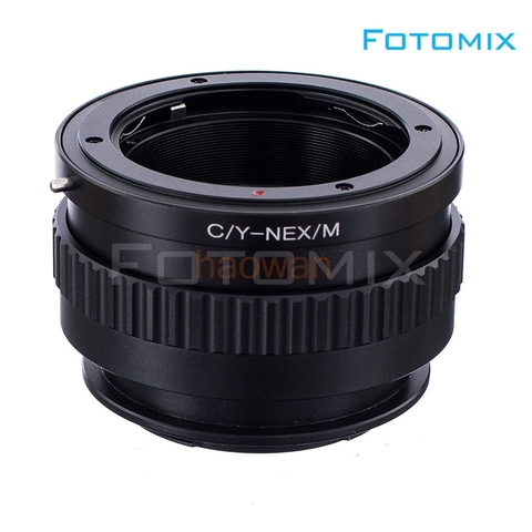 Cy-nex bague d'adaptation hélicoïdale de mise au point Macro pour objectif Contax Yashica CY vers sony E mount NEXC3/5N/6/7 A7 A7r A7r4 A7s A6000 caméra ► Photo 1/6