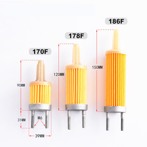 Filtre à air pour générateur Diesel KAMA, pour moteur diesel à cylindre unique refroidi à l'air 170F 173F 178F 186F 188F 192F, 4 temps ► Photo 1/5