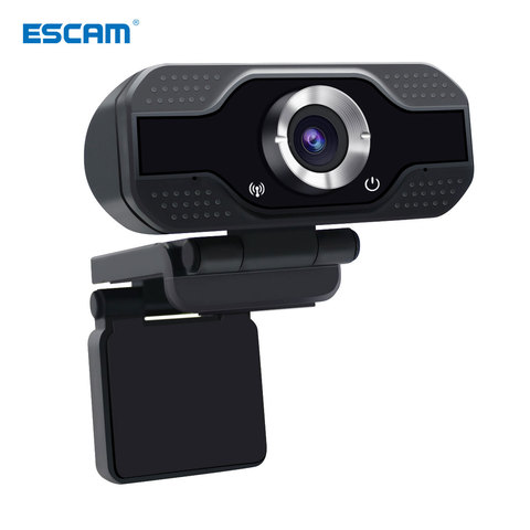 ESCAM PVR006 1080p 2MP H.264 Mini Webcam Portable HD 1080p Web PC caméra pratique diffusion en direct avec Microphone numérique ► Photo 1/6