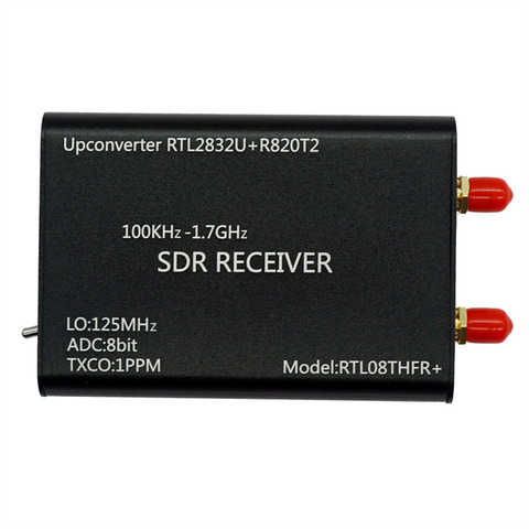 100KHz-1.7GHz upconvertisseur + 1PPM TXCO récepteur de RTL-SDR RTL2832U + R820T2 SDR Radio RTL08THFR + SDR ► Photo 1/6