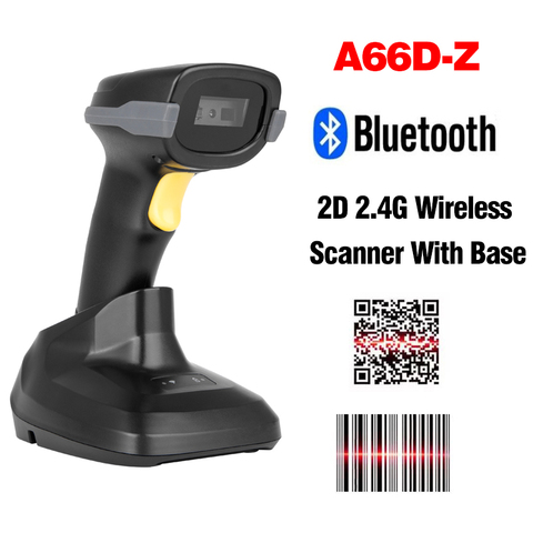 Scanner de codes à barres sans fil 1D 2D Portable, Mini Laser filaire CCD Bluetooth QR, lecteur de codes à barres pour entrepôt de supermarché ► Photo 1/6