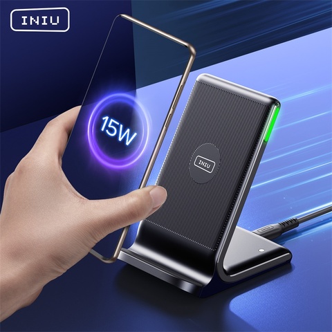 INIU 15W Qi chargeur sans fil USB C chargeur de téléphone rapide pour iPhone 12 11 Pro Max Xs Xr X 8 Xiaomi mi Huawei Samsung LG Oneplus ► Photo 1/6