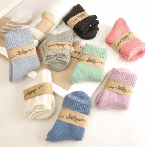 Chaussettes thermiques en laine épaisse pour enfants de 3 à 12 ans, nouvelle collection hiver 2022 ► Photo 1/6