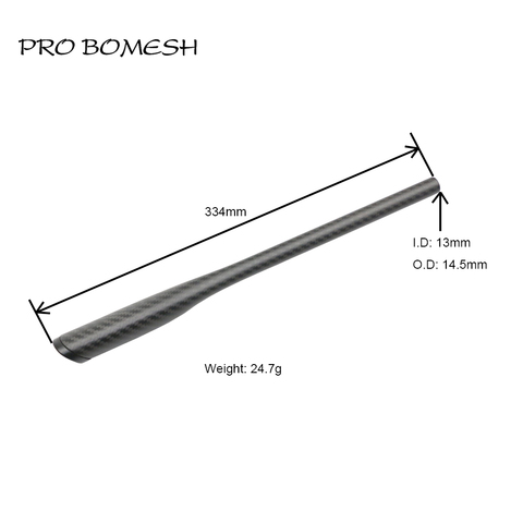 Pro Bomesh cône carbone Tube 33.4cm poignée 3K tissé Triangle tige bout à bout composant de construction poignée tige réparation bricolage blanc accessoire ► Photo 1/6