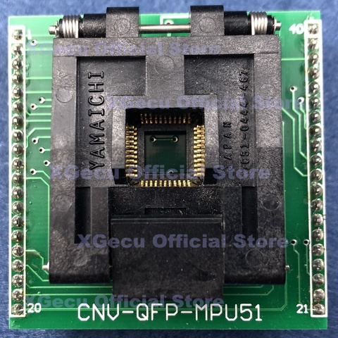 Adaptateur CNV-QFP-MPU51 LQFP44/VQFP44/QFP44/TQFP44-DIP40 prise en charge de 8051 MCU pour TL866A TL866CS TL866II PLUS ZIF programmeurs à 40 broches ► Photo 1/6