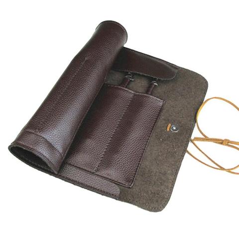 Outils couteaux enroulable sac sculpture couteaux de poche en cuir sac rangement organisateur joint en cuir gravure enroulable couteau couverture ► Photo 1/6