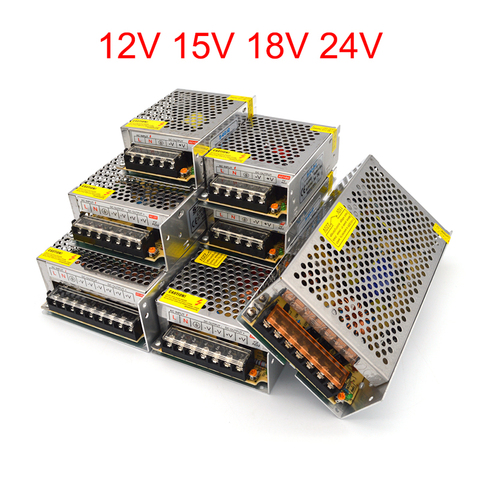 Transformateur d'alimentation LED 12 volts 15V 18V 24V, 220V à 12 V 1A 2A 3A 5A 10A 15A 20A AC adaptateur de Source ► Photo 1/6