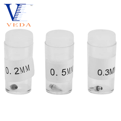 VEDA – buse de remplacement pour aérographe, 5 pièces, 0.2/0.3/0.5mm, accessoires de buse de peinture, Machine, gravité, pièces d'alimentation, outils ► Photo 1/6