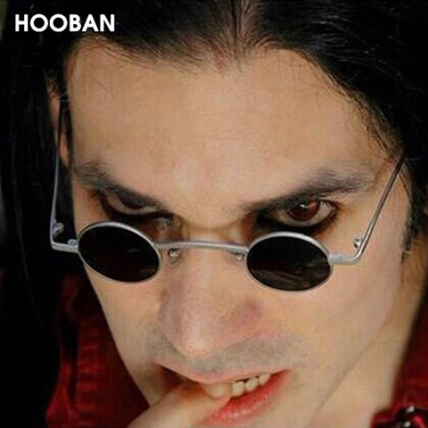 HOOBAN – lunettes de soleil rondes gothiques pour femmes et hommes, Style Vampire, Design de marque, unisexe, Vintage rétro ► Photo 1/6