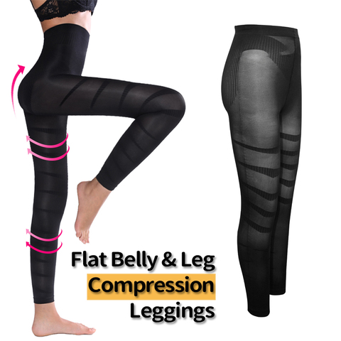 Anti-Cellulite Compression Legging Jambe Body Gainant Shaper Femmes Minceur Gaine Cuisse Sculptant Taille Mince Formateur Pantalon ► Photo 1/6