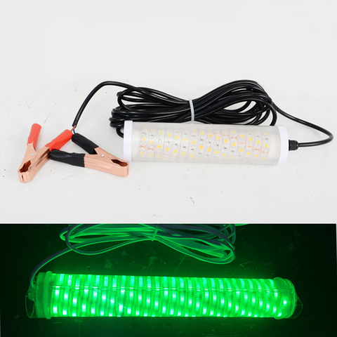 Lampe Submersible de pêche sous-marine à LED, 12V, 20W, verte, étanche, pour bateau, calmar ► Photo 1/6