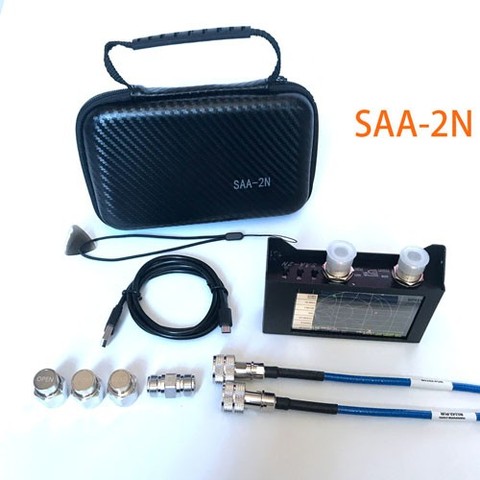 4 pouces affichage SAA-2N NanoVNA V2 3GHz 2.2 version 3000mAh batterie vecteur réseau analyseur HF VHF UHF antenne analyseur ► Photo 1/6
