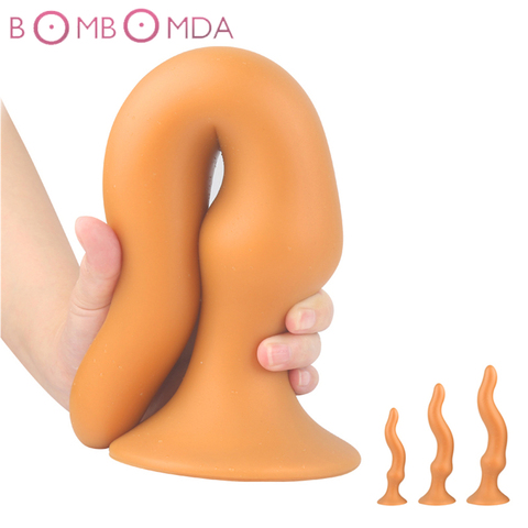 Godemiché Anal Super Long en Silicone, énorme Plug Anal doux, jouet sexuel érotique pour adultes, pour femmes et hommes, dilatateur d'anus, grand Plug Anal, boutique de sexe ► Photo 1/6