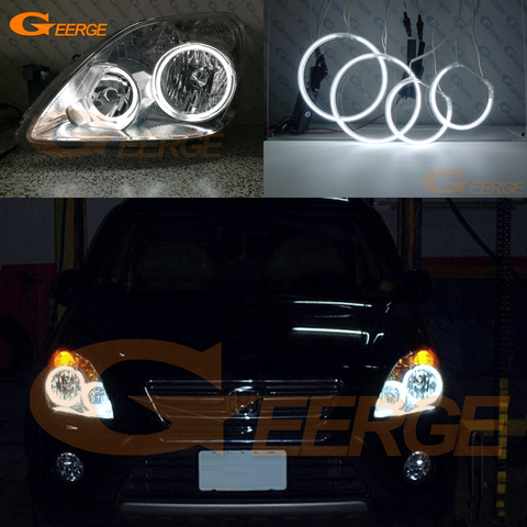 Kit d'anneaux Halo yeux d'ange super lumineux CCFL, accessoires de voiture pour Honda CRV II 2005 2006 ► Photo 1/6