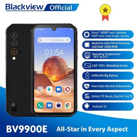 Blackview BV9900E Helio P90 Smartphone robuste 6GB + 128GB IP68 étanche 4380mAh 48MP caméra NFC Android 10 téléphone portable ► Photo 1/6