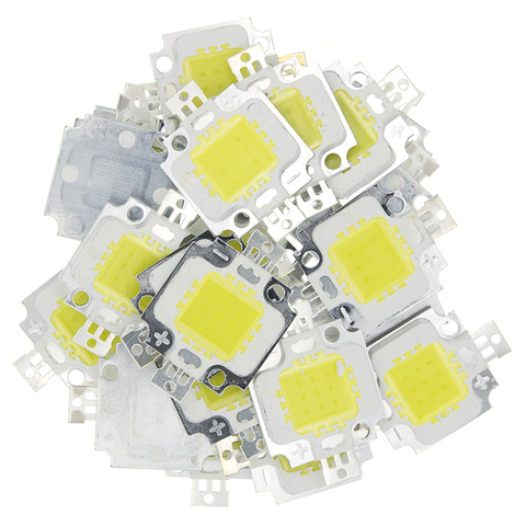 Puce LED pour projecteur intégré 12v, 10W/10W, lumière blanche froide, à monter soi-même, pour extérieur, très lumineux ► Photo 1/6