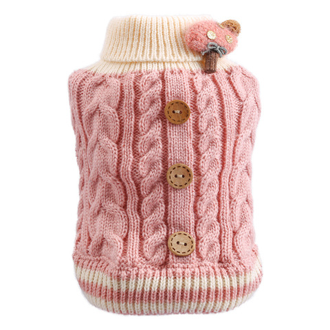 Pull tricoté pour petit chien et chat, pull avec motif de dessin animé, vêtement d'hiver chaud pour chiot ► Photo 1/6