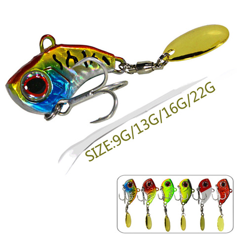 Cuillère Wobbler pour la pêche accessoires de leurre matériel de mer Jigs appâts artificiels Spinner dur truite matériel de Vibration Pesca métal Vib ► Photo 1/6