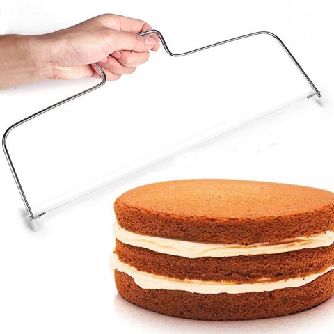 Coupe-gâteau à fil réglable en acier inoxydable, 1 couche, niveleur, outils de cuisson, bricolage, accessoires de cuisine de haute qualité ► Photo 1/6