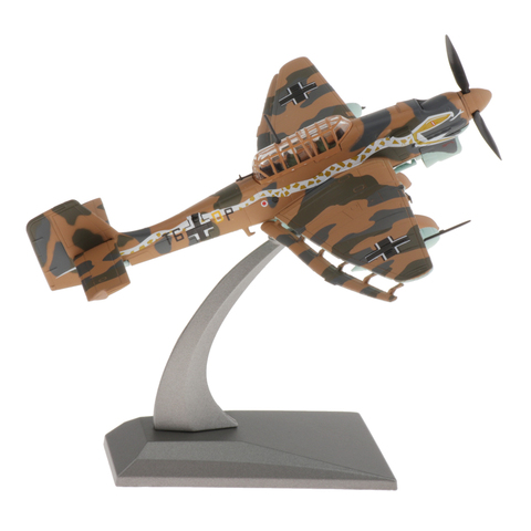 1:72 échelle JU87 bombardier avion hélicoptère moulé sous pression alliage militaire modèle Airforce pour Collectables maison bureau décoratif ► Photo 1/6