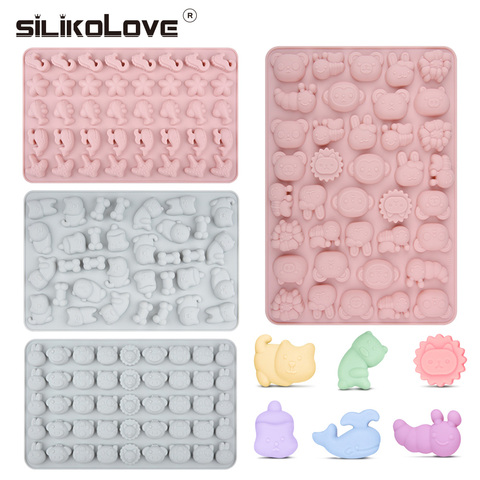 SILIKOLOVE dessin animé 3D Silicone moule Miniature gommeux bonbons moule pour bricolage cuisson gommes gelée chocolats Sugarcraft outils ► Photo 1/6