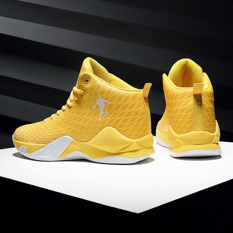 Basket Homme 2022 hommes Basket chaussures Jordan baskets femmes Sport chaussures garçons filles Fitness formateurs grande taille 36-45 jaune chaussures ► Photo 1/6