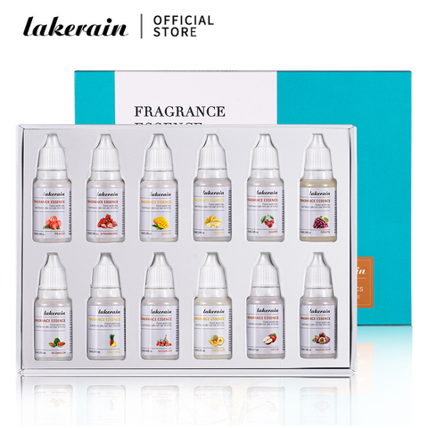 12 pièces parfum de fruits huile essentielle coffret cadeau fraise mangue pastèque huile aromatisante pour la fabrication de bougies brillant à lèvres huile aromatisante ► Photo 1/6