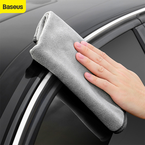 Baseus – serviettes de lavage de voiture en microfibre, chiffon de séchage, nettoyage automatique, ourlets, accessoires de lavage ► Photo 1/6