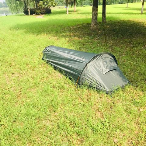 Sac bivy Bag ultraléger pour une personne, tente compacte, grand espace, imperméable, housse de couchage pour Camping en plein air ► Photo 1/6