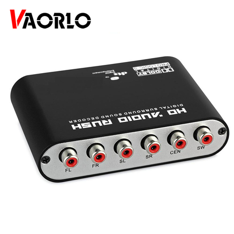 VAORLO numérique 5.1 décodeur Audio Dolby Dts/Ac-3 optique à 5.1 canaux RCA convertisseur analogique son Audio adaptateur amplificateur pour TV ► Photo 1/6