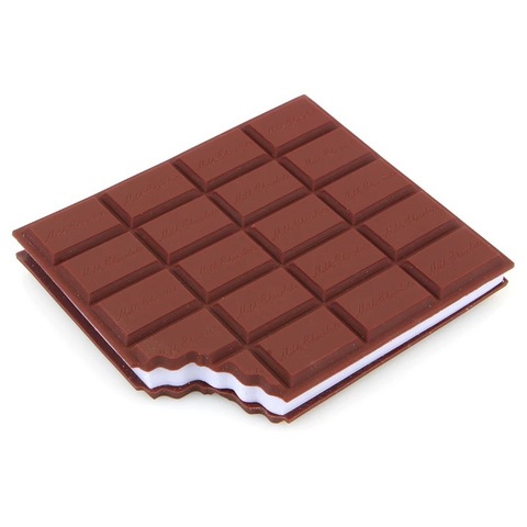 Bloc-notes en chocolat, joli bloc-notes pratique pour Notebook, papeterie, fournitures scolaires, de bureau, cadeau créatif ► Photo 1/6