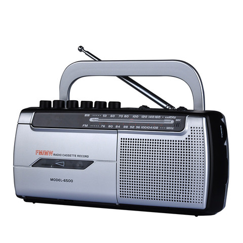 Lecteur de bande à cassette baladeur, appareil pour étudiants, radio FM/MW, haut-parleur portable, enregistrement du son, lecture audio, AC, DC ► Photo 1/6