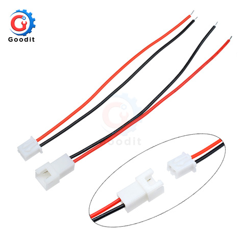 Adaptateur de connecteur de fil mâle à femelle 10cm 15cm 30cm de Long JST SM 2 broches 3 broches espacement de prise 3MM 2.54MM pour bande lumineuse LED 10 paires ► Photo 1/6