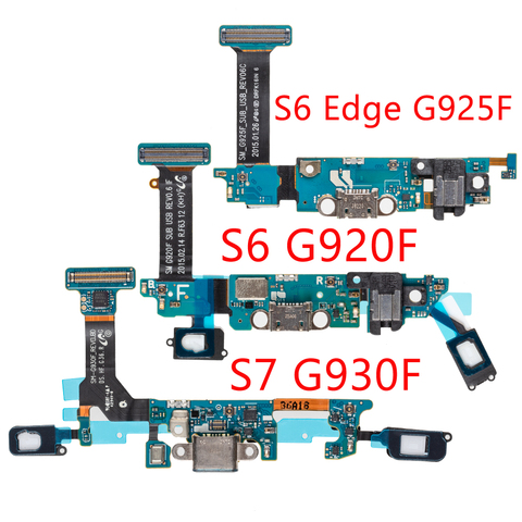 Pour Samsung Galaxy S6 Edge G925F G920F G928F connecteur de quai Micro USB chargeur Port de charge câble flexible ► Photo 1/5