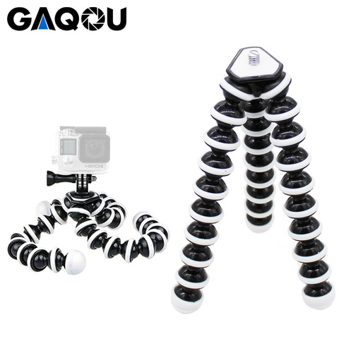 GAQOU grande taille Flexible trépied support Mini gorillapode monopode pieuvre Tripode pour Gopro appareil photo numérique Canon Nikon téléphone portable ► Photo 1/6