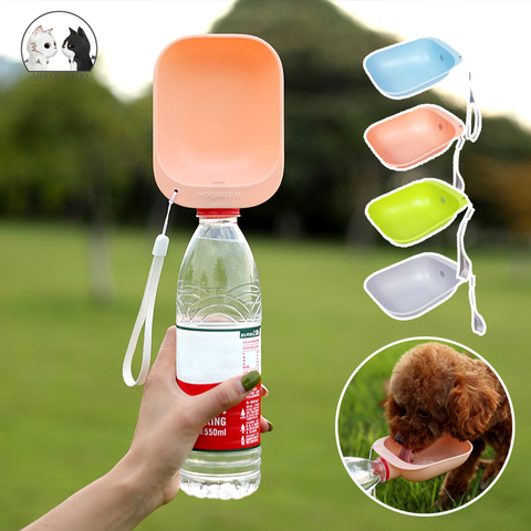 Bouteille pour animaux de compagnie pour les voyages, gourde Portable pour chiens et chatons, contenant de l'eau, contenant distributeur d'eau pour chiens et chatons, nécessaire pour animaux de compagnie en plein air ► Photo 1/6