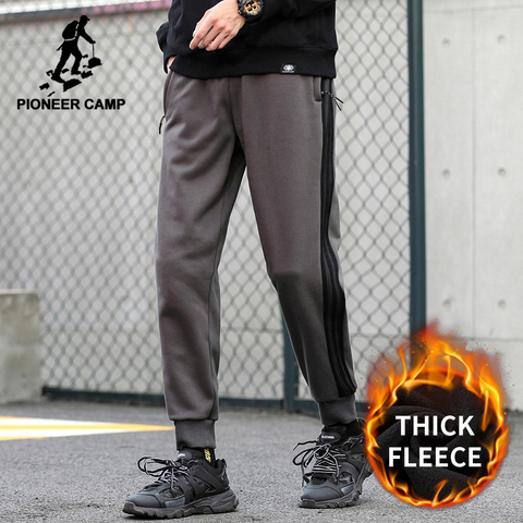 Pioneer Camp pantalons de survêtement d'hiver pour hommes épais polaire chaud décontracté Joggers ample pantalon sportif pour homme XZR001036 ► Photo 1/6