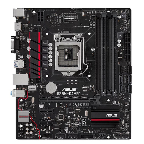 Carte mère B85 pour Asus B85M-GAMER micro-atx, composant pc, compatible avec processeurs i7, i5, i3, Socket LGA 1150, type de mémoire DDR3 32 go, sata 3, usb, pour ordinateur de bureau ► Photo 1/4