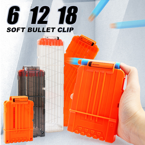 Pince à balle souple 18 pince à recharge Magazines fléchettes rondes pour Nerf remplacement jouet pistolet balle pince pistolet accessoires pour enfants cadeau ► Photo 1/6