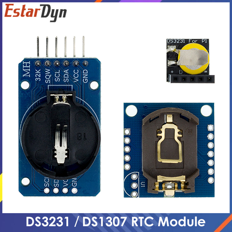 DS3231 AT24C32 Module IIC DS1307 Module d'horloge de précision DS1307 module de mémoire mini module en temps réel 3.3V/5V pour framboise Pi ► Photo 1/6
